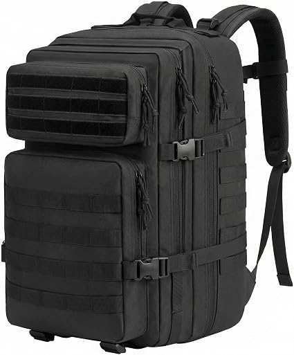 QWORK mochila táctica 45L Oxford 900D supervivencia senderismo